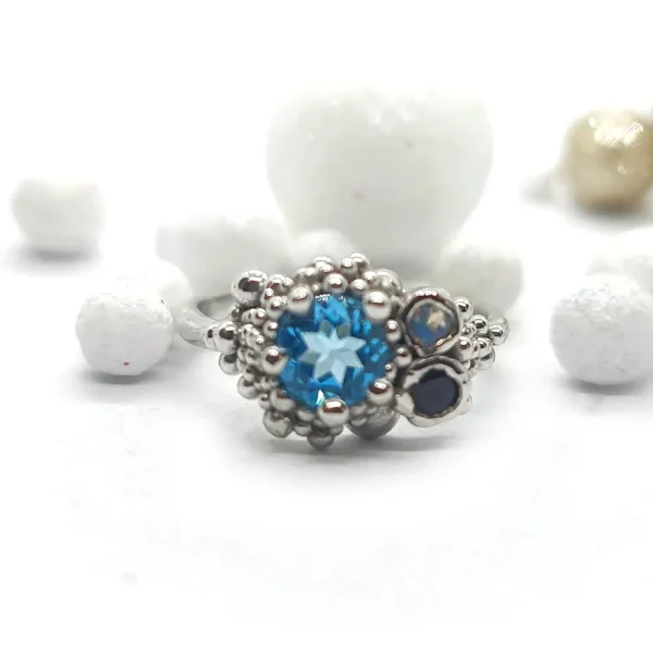 Trio Topaz Silver