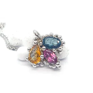 Bubbly Trio White Gold verižica - slika 1